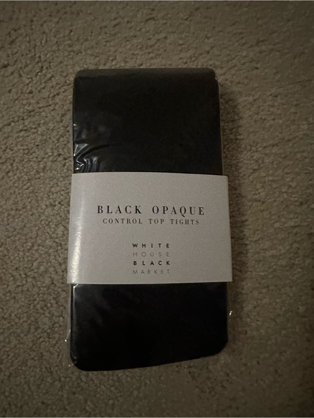 White House Black Market Black Control Top Sheer Tights